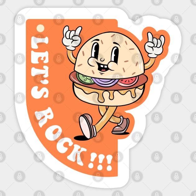 hamburger Sticker by Artofcuteness